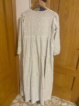 Vestido Zara Home lunares blanco y negro