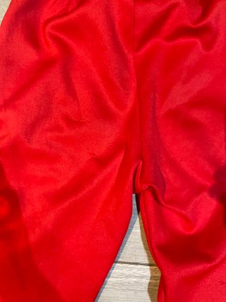 Pantalón Adidas rojo rayas blancas