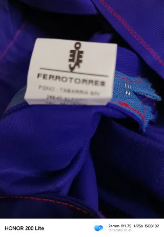Mono de trabajo azul talla 58