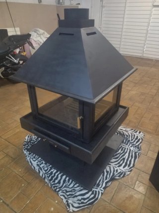 Chimenea Central Rocal 4 Caras