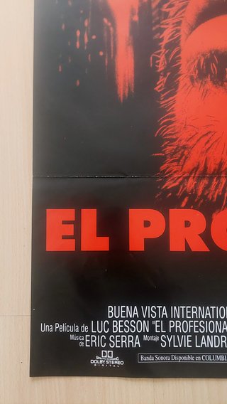 Cartel original de cine El profesional (Léon 1994)