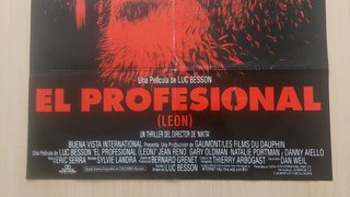 Cartel original de cine El profesional (Léon 1994)
