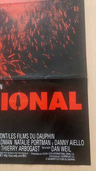 Cartel original de cine El profesional (Léon 1994)