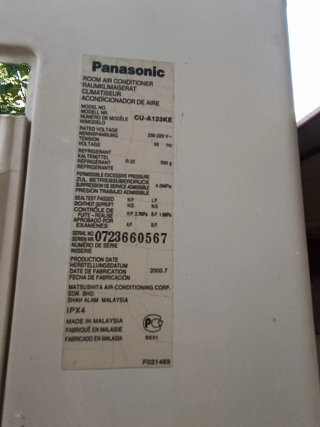 Aire Acondicionado Panasonic