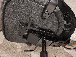 Silla de oficina ergonómica gris/ negro