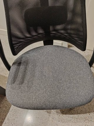 Silla de oficina ergonómica gris/ negro