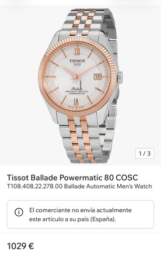 Tissot Ballade Powermatic 80 COSC