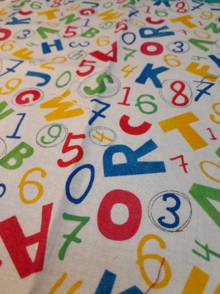 Tela patchwork algodón dibujo infantil