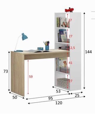 Escritorio + Estantería NUEVO