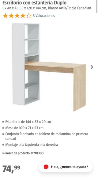 Escritorio + Estantería NUEVO