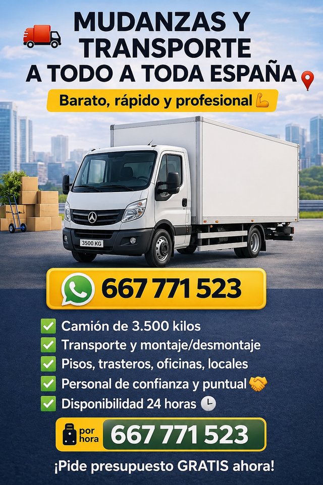 Mudanzas y Transporte a Toda España