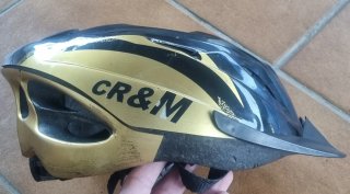 Casco Bicicleta Adulto Negro y Dorado