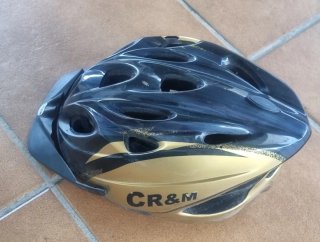 Casco Bicicleta Adulto Negro y Dorado