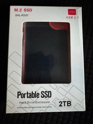 Disco Duro Externo M.2 SSD 2TB USB 3.1