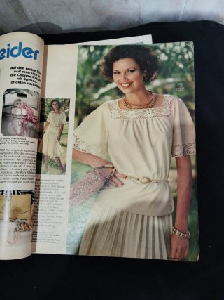 Revista de patrones Burda original.