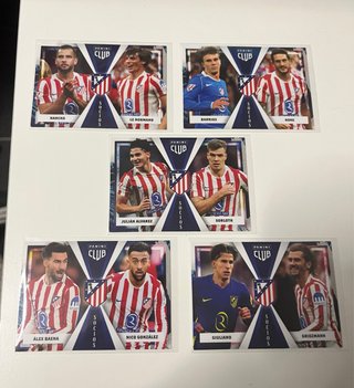 Lote cromos Panini Atlético de Madrid serie socios