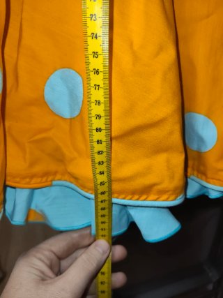 Vestido Flamenco Niña Lunares Naranja