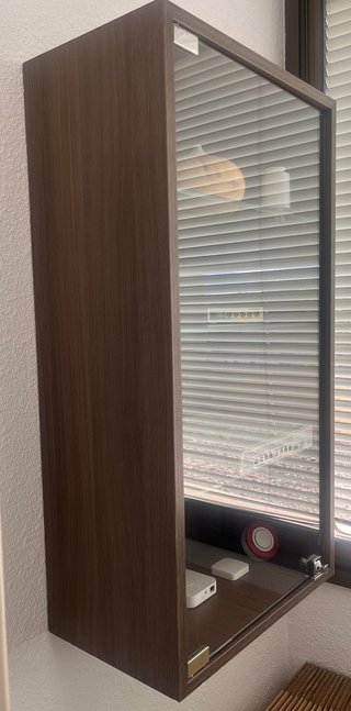 Vitrina madera y cristal para colgar