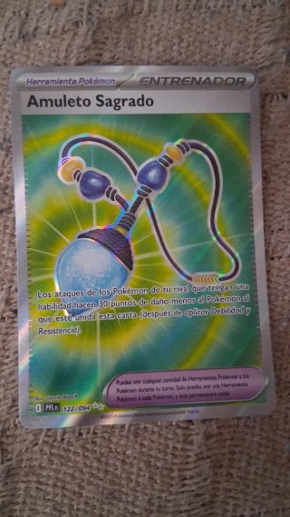 Carta Pokémon Amuleto Sagrado 122/094