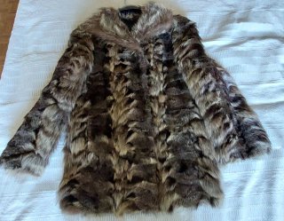 Chaquetón piel señora colas marmota auténtico
