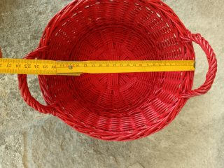 Set 2 Cesti Vimini Rosso