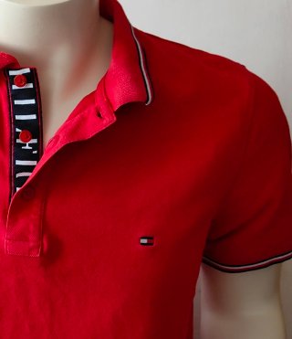 Polo Tommy Hilfiger Slim Fit Rojo Talla XL