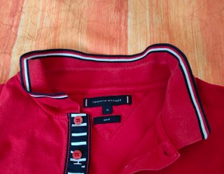 Polo Tommy Hilfiger Slim Fit Rojo Talla XL