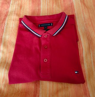Polo Tommy Hilfiger Slim Fit Rojo Talla XL
