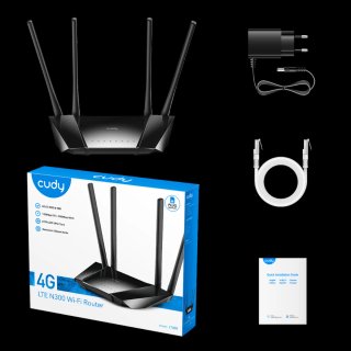 Router Cudy LT400 4G LTE WiFi 300Mbps