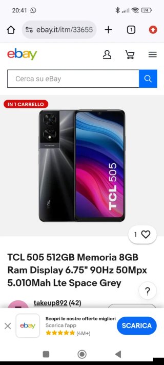 TCL 505 512GB Space Black