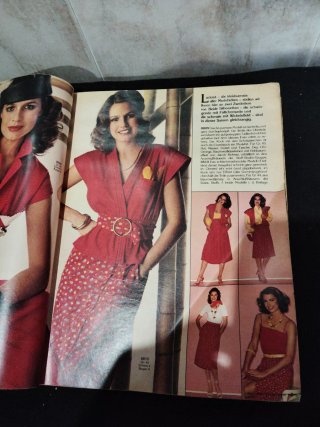 Revista de patrones Burda original.