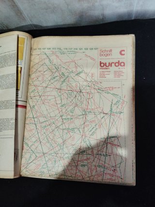 Revista de patrones Burda original.