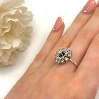 Anillo de oro 18kt con diamantes
