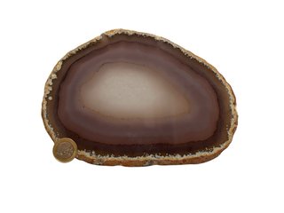 Brown geode section.