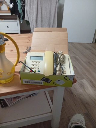 Teléfono fijo Tegui beige