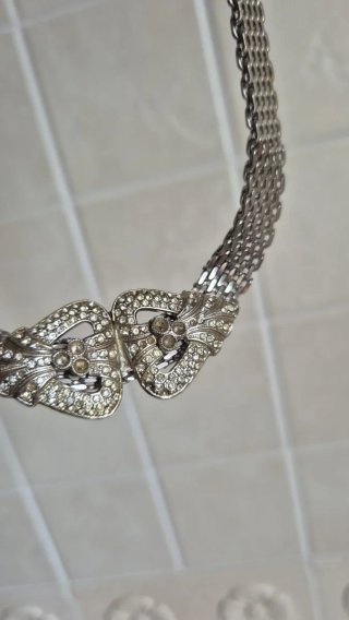 Collana con strass