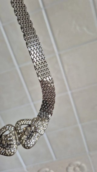 Collana con strass