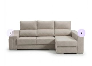 Sofá modular beige tela