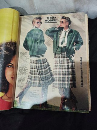 Revista de patrones Burda original.