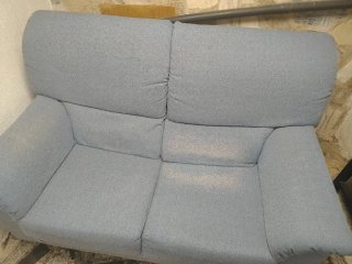 Sofá de 2 plazas azul