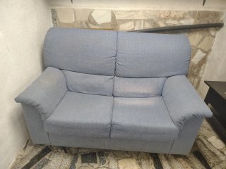Sofá de 2 plazas azul