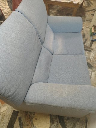 Sofá de 2 plazas azul