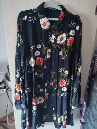 Vestido TESE rojo y blanco talla única
