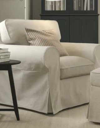 Ektorp sillón funda blanca Ikea