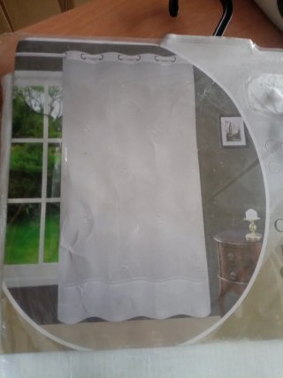 2 Cortinas Blancas Tela