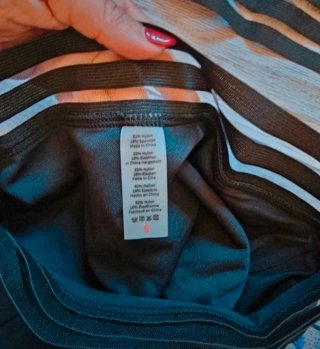 Bikini nero donna a vita alta misura S