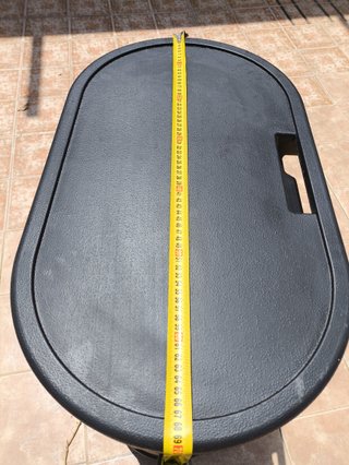 Arcón/Baúl/Cofre negro PVC con ruedas multiusos