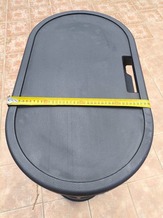 Arcón/Baúl/Cofre negro PVC con ruedas multiusos