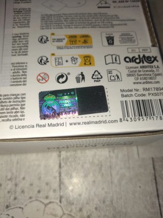 Lámpara Oficial Real Madrid 3D Nueva caja precinta