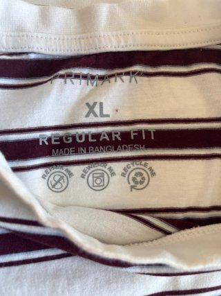 Camiseta Rayas Talla XL
